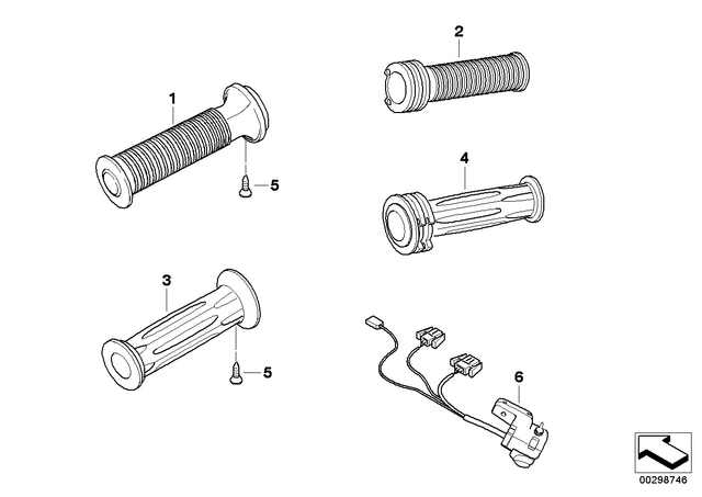 61317710224 - : Combination Switch Right for BMW-Motorrad Image