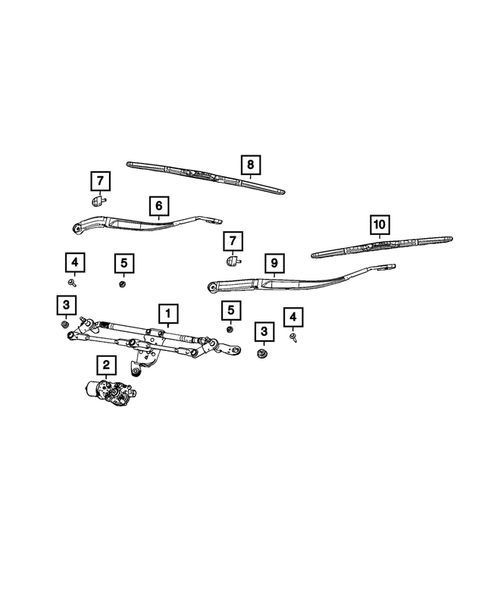 Wiper and Washer System for 2023 Jeep Grand Cherokee L #7