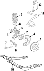 BRR80 - Brakes: Rotor for Ford: Taurus, Thunderbird | Lincoln: Continental | Mercury: Cougar, Sable Image