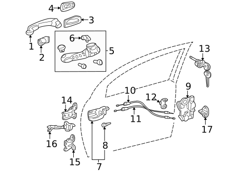 Door for 2008 Toyota Corolla #0