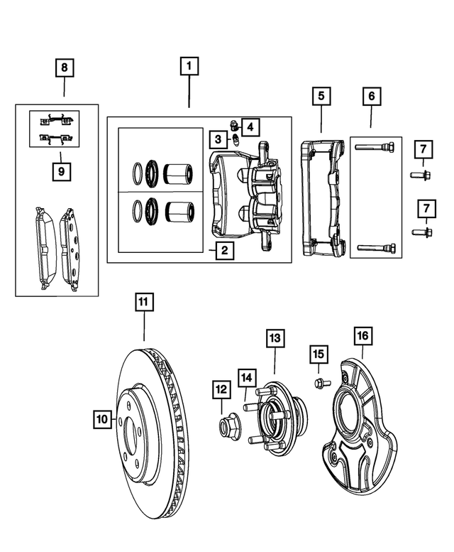 R5137670AC - Brakes: Disc Brake Caliper Assembly, Right, Remanufactured for Mopar Image