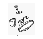 8W0857511C9B9 - Body: Mirror Inside for Audi: A5 Quattro, A5 Sportback, A6 allroad, Q5, Q5 PHEV, Q8, RS Q8, RS5, RS5 Sportback, S5, S5 Sportback, SQ5, SQ8 Image