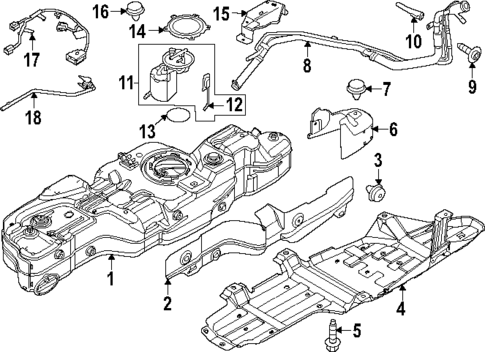 Fuel System Components for 2023 Ford Bronco #1