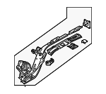 80A803401FSTL - Body: Rail Assembly for Audi: Q5, Q5 PHEV, Q5 Sportback, SQ5, SQ5 Sportback Image