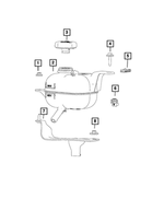 68238828AB - Cooling: Coolant Bottle Bracket for Mopar Image