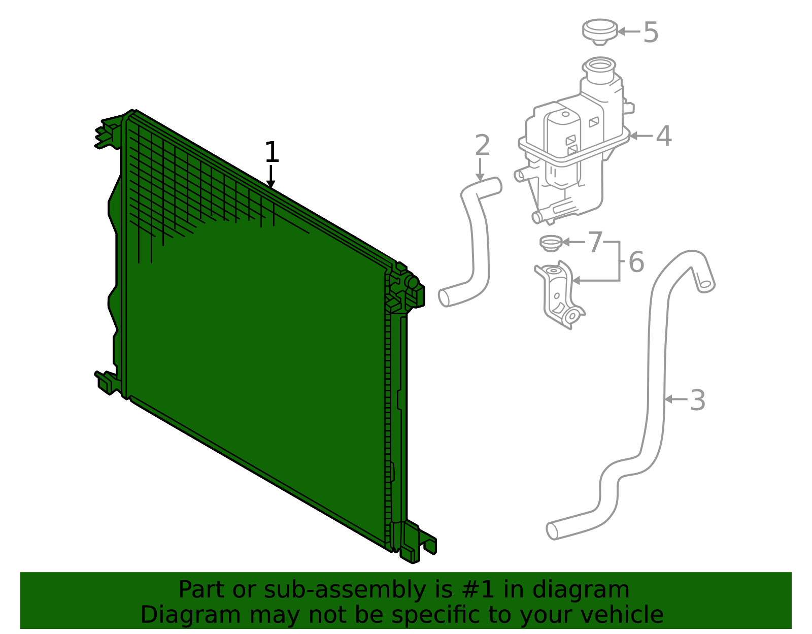 16400-25210 - Radiator Assembly 2023-2026 Toyota Crown | Longo Toyota Parts