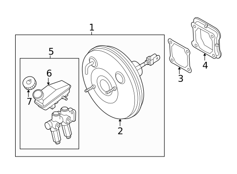 Master Cylinder - Components On Dash Panel for 2011 Chevrolet Aveo5 #0