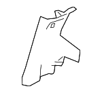 76913EZ11A - Body: Upper Center Pillar Trim for Nissan: TITAN, TITAN XD Image