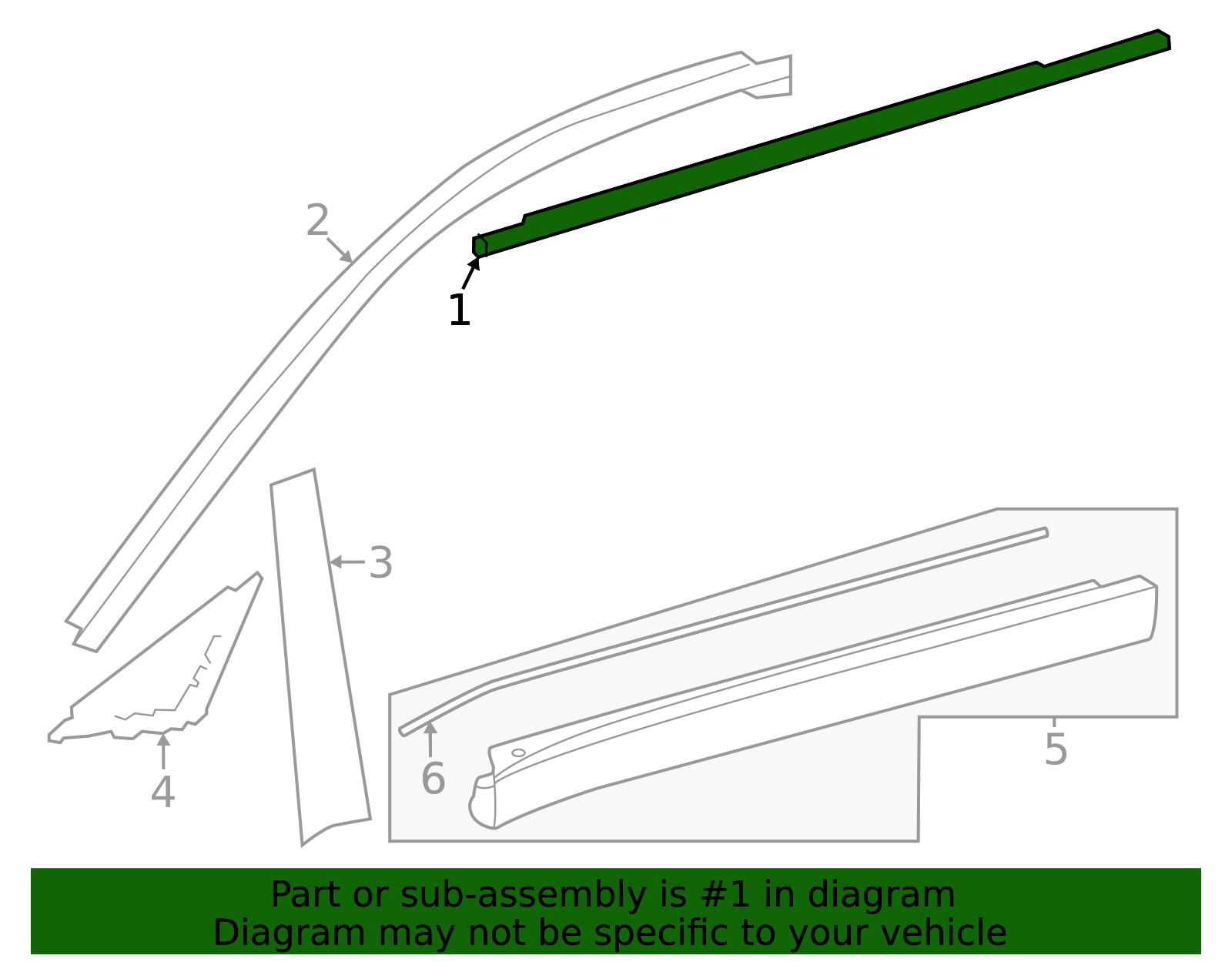 2025 Toyota Crown Signia Belt Molding 75720-30610 | Toyota Parts Center