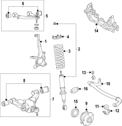 Front Suspension for 2022 Toyota Tundra #0