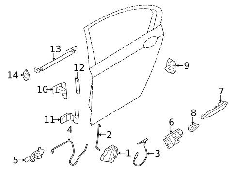 Lock & Hardware for 2013 BMW 750i #3