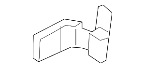 41007203990 - Body: Lower Hinge for BMW: 740i, 740Ld xDrive, 740Li, 740Li xDrive, 750i, 750i xDrive, 750Li, 750Li xDrive, 760Li, ActiveHybrid 7 Image
