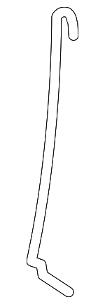 51227199441 - Body: Lock Rod for BMW: 740i, 740Ld xDrive, 740Li, 740Li xDrive, 750i, 750i xDrive, 750Li, 750Li xDrive, 760Li, ActiveHybrid 7 Image