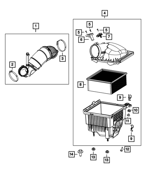 Air Cleaner for 2012 Ram 3500 #1