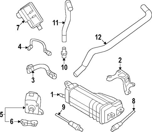 Emission Components for 2025 Subaru Crosstrek #0