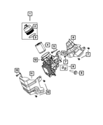 6106054AA - 1.4LTurbo; Engine: Hex Flange Head Bolt, Mounting for Mopar Image