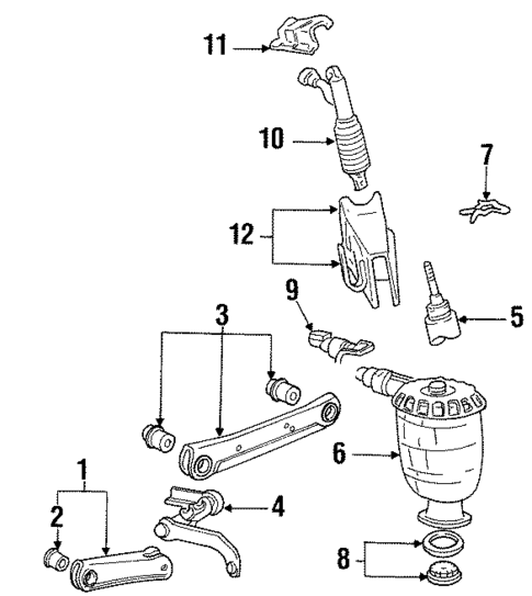 Rear Suspension for 1998 Lincoln Town Car #0
