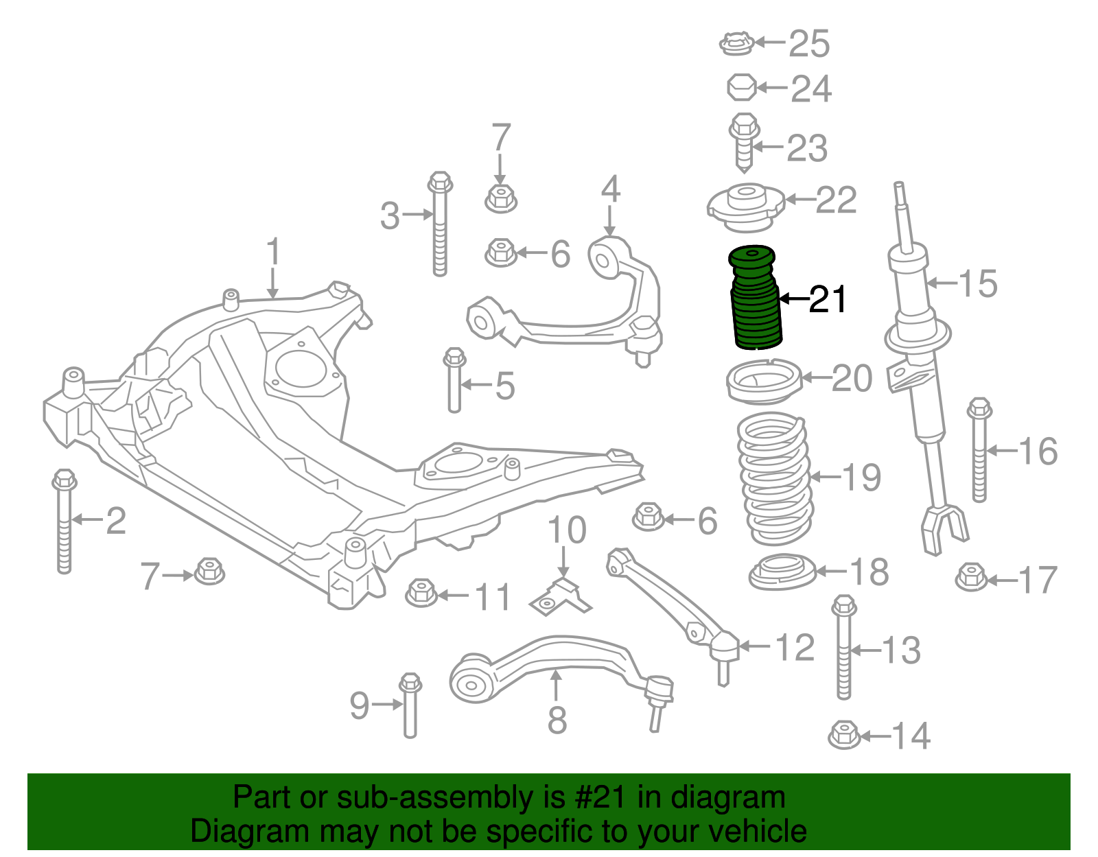 31336778780 - 2010-2017 BMW Strut Bumper (31-33-6-778-780) | BMW of ...