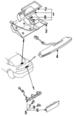 MB622660 - Electrical: High Mount Lamp for Mitsubishi: 3000GT Image