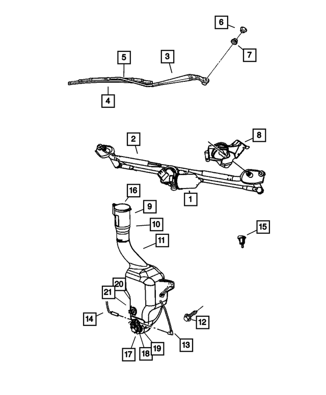 « 5139092AA – Wiper/Lock Cylinder and Keys : Essuie-glace Pivot Et Timonerie pour Mopar Image »