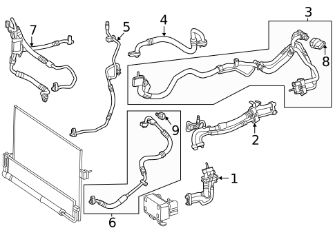 Condenser, Compressor & Lines for 2024 Mercedes-Benz EQE AMG&reg; #6
