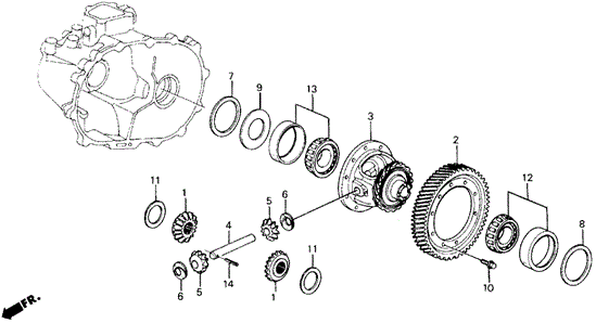 MT Differential for 1991 Honda Prelude #0