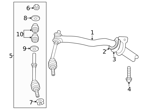 Stabilizer Bar & Components for 2013 Ram 2500 #0