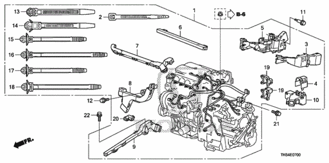 Engine Wire Harness for 2012 Honda Fit #0