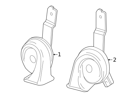 Horn for 2021 Mercedes-Benz AMG GT 63 S #2