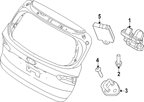Lock & Hardware for 2025 Hyundai Santa Fe #2