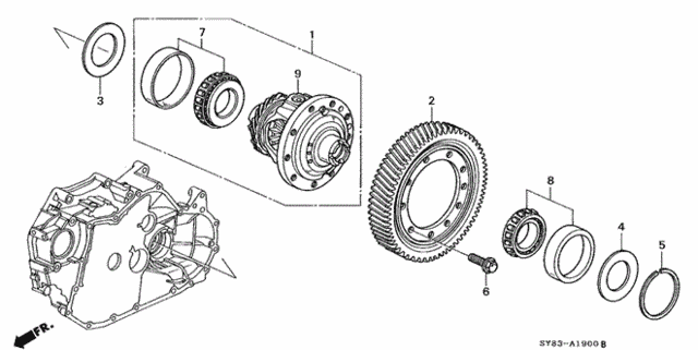 AT Differential Gear (2) for 1998 Acura CL #0