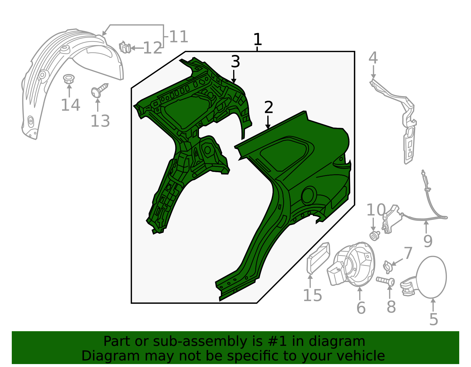 Quarter Panel 71504-B8C10 | OEM Parts Online