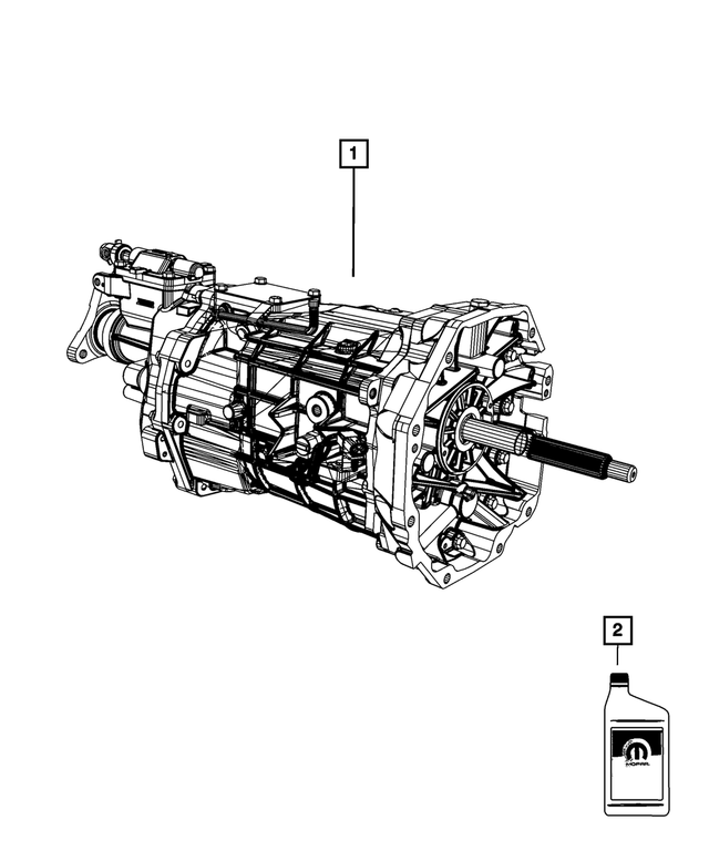 « 68197926AF – TR6060; 6-Speed; Manual Transmission : Transmission pour Mopar Image »