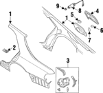 781826P030 - Body: Quarter Panel Plate for INFINITI: Q45 Image