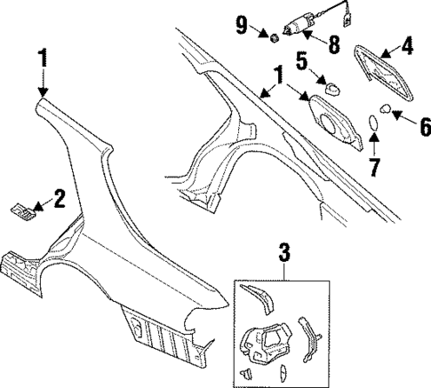 Fuel Door for 1998 INFINITI Q45 #0