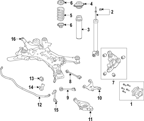 Rear Suspension for 2024 Nissan Altima #2