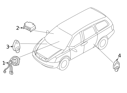 Air Bag Components for 2014 Kia Sedona #1