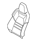 9Y0881776E - Body: Seat Back Pad for Porsche Image image