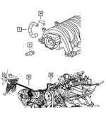 5037763AB - 6.1L Gas; Engine: Make Up Air Hose for Jeep: Grand Cherokee Image