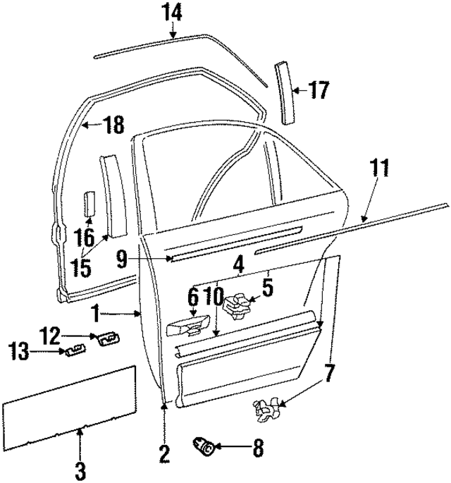 1406904740 - Body: Molding Assembly for Mercedes-Benz Image