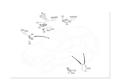 Interior Lamps for 2010 Mercedes-Benz ML450 #0