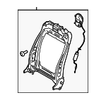 FR3Z6361018C - Body: Seat Back Frame for Ford Image