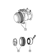 55116835AF - Air Conditioning &amp; Heater: Air Conditioning Compressor for Mopar Image