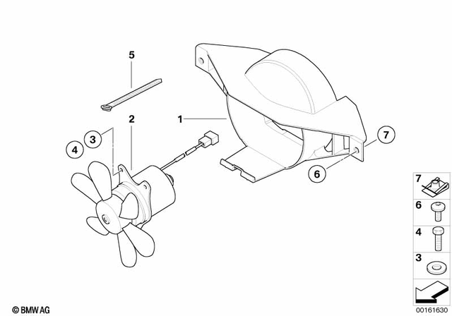 17217728232 - Cooling: Fan Shroud -  for BMW-Motorrad Image image