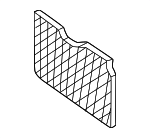 8101711 - Body: License Plate Bracket for Mercedes-Benz Image