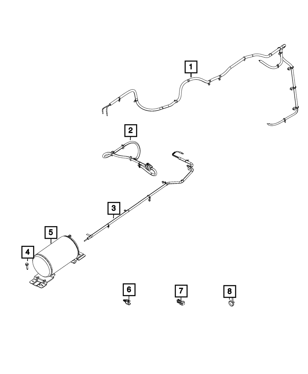 Air Line Assembly - Mopar (68349957AB)