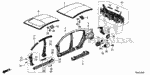 90147634003 - Body/Air Conditioning: BOLT, FENDER (6X18) for Honda Image