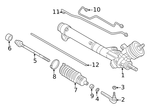 Steering Gear & Linkage for 2000 Cadillac Seville #0