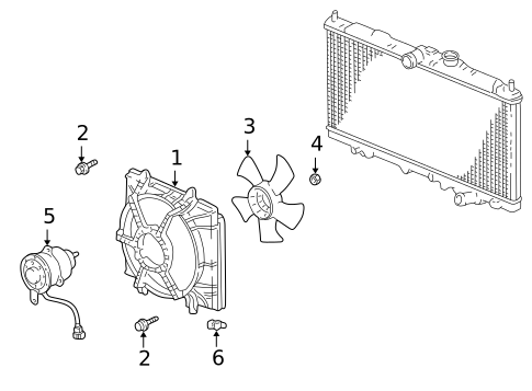 Cooling Fan for 2002 Acura CL #0