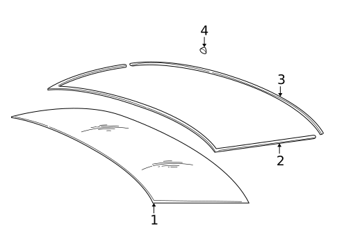Glass & Hardware - Back for 2008 BMW 535xi #0